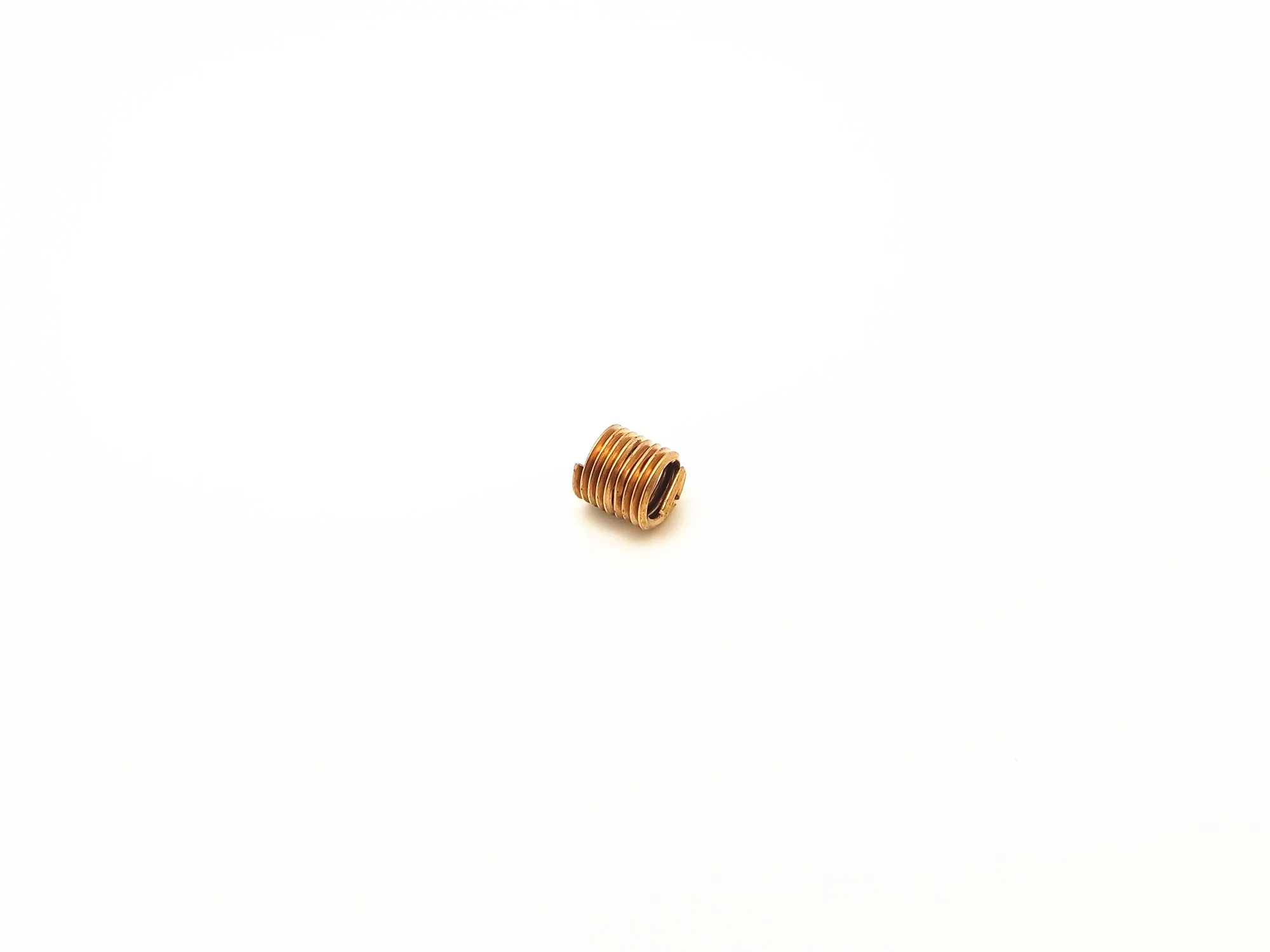 M4*0.7 Phosphor Bronze Wire Thread Insert Non-Magnetic Copper Brace Sheath Made of Steel and Stainless Steel