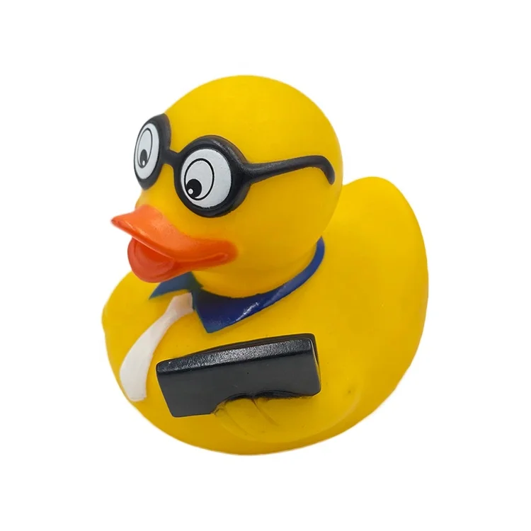 Non-toxic Material Color Duck 100% Natural Rubber Dog Toy, Christmas Custom Dog Tough Rubber Toys For Chewing