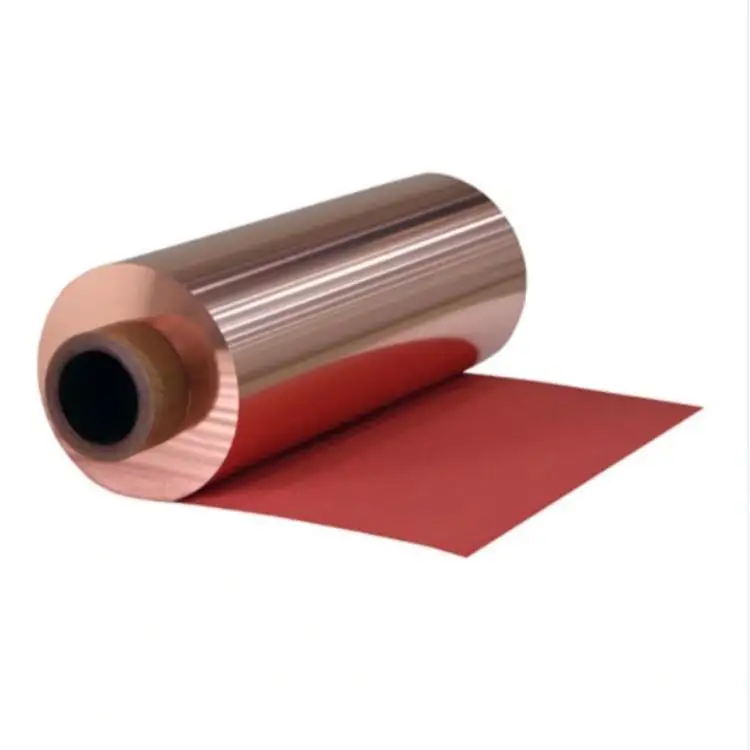 0.02mm Thickness Thin Red Pure Copper Foil Coil Strip Price for Sale