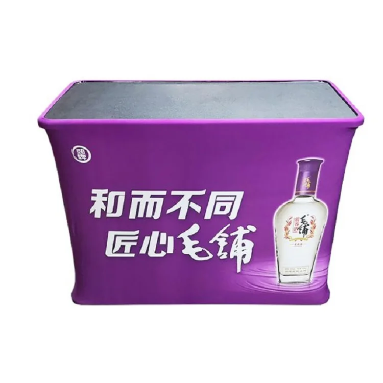 Economical Easy-carry Foldable Aluminum Alloy Frame Portable Pop up Counter Promotion