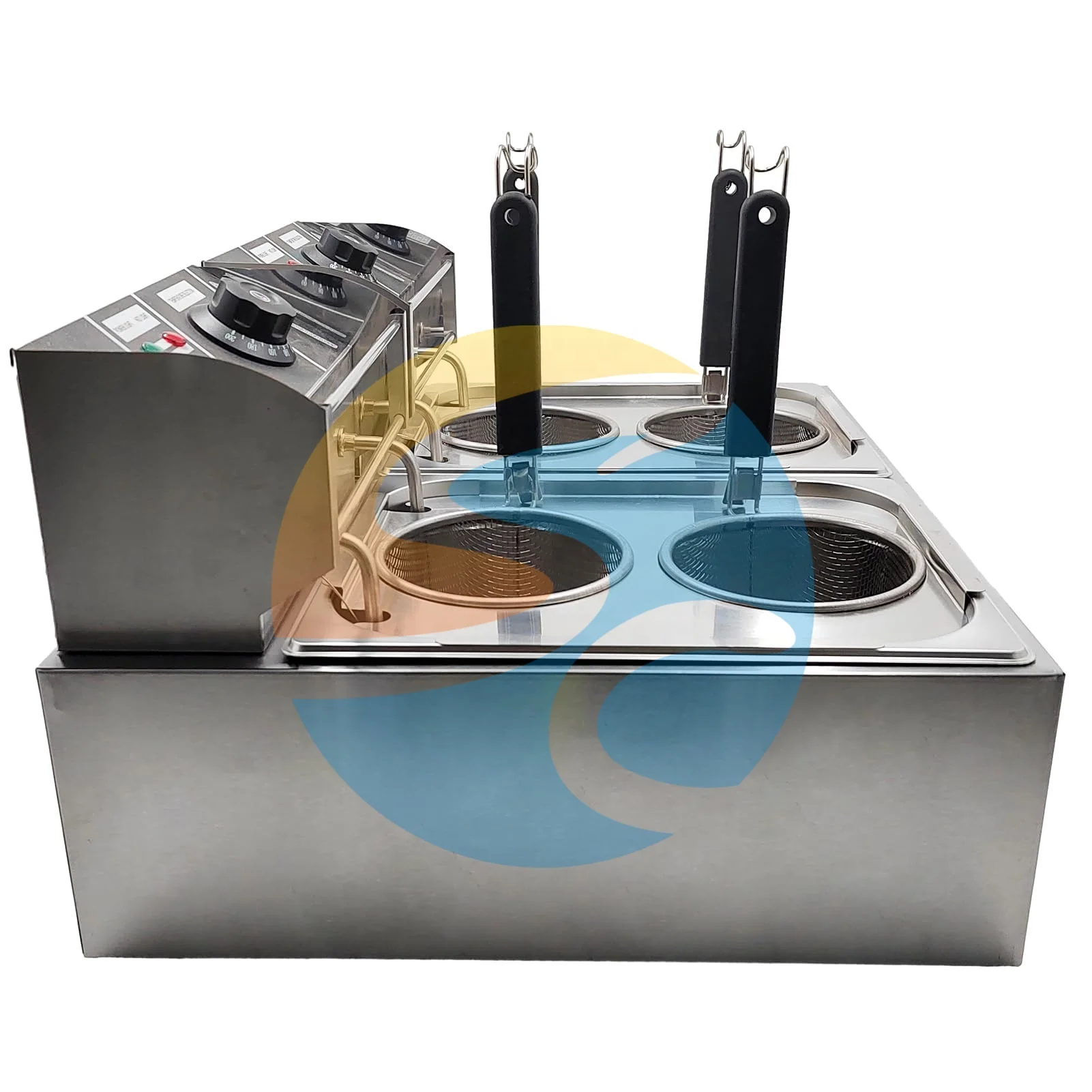 Vegetables Spaghetti Dumplings Boiler Commercial Noodle Boiler Commercial Stainless Steel Four Baskets Pasta Cooker