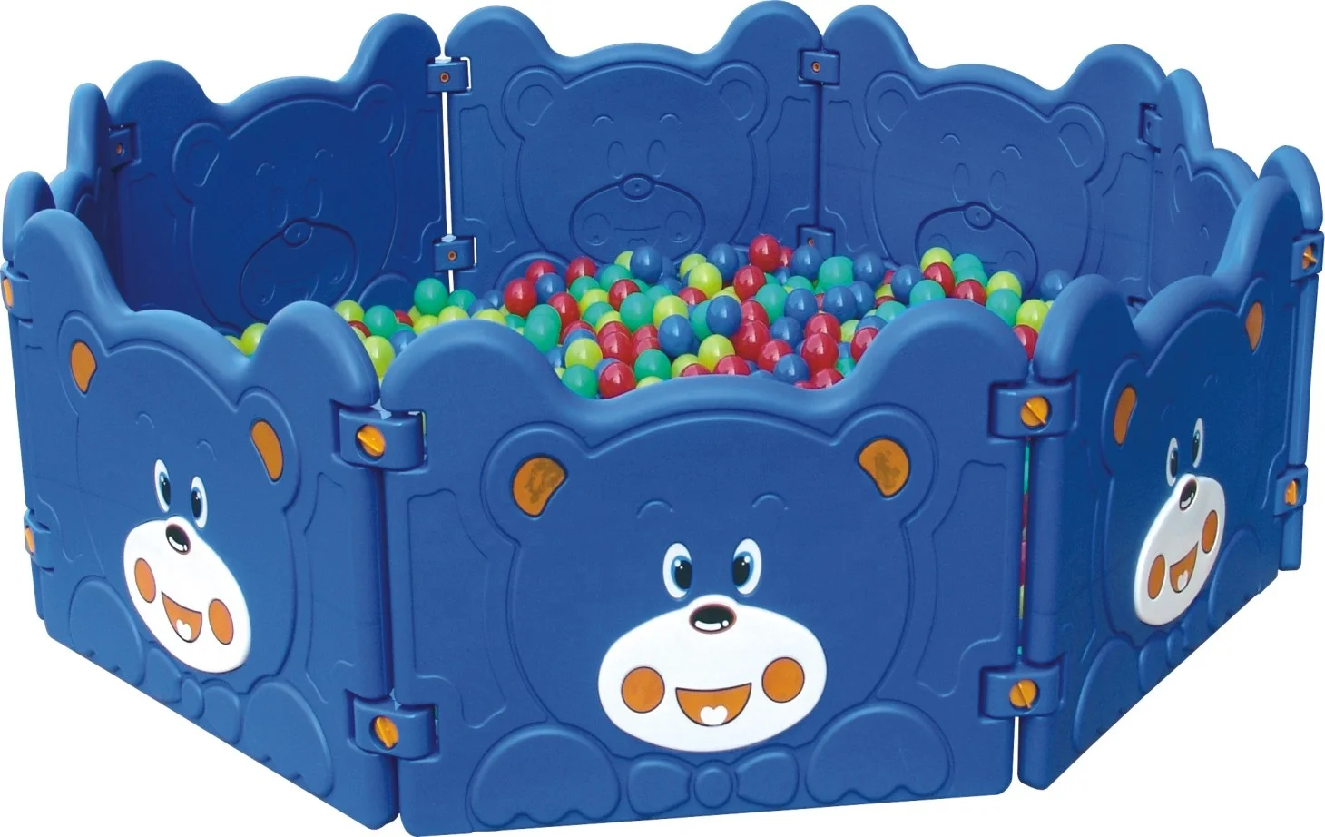 Manufacturer factory price export cartoon indoor plastic bear ball pool for home