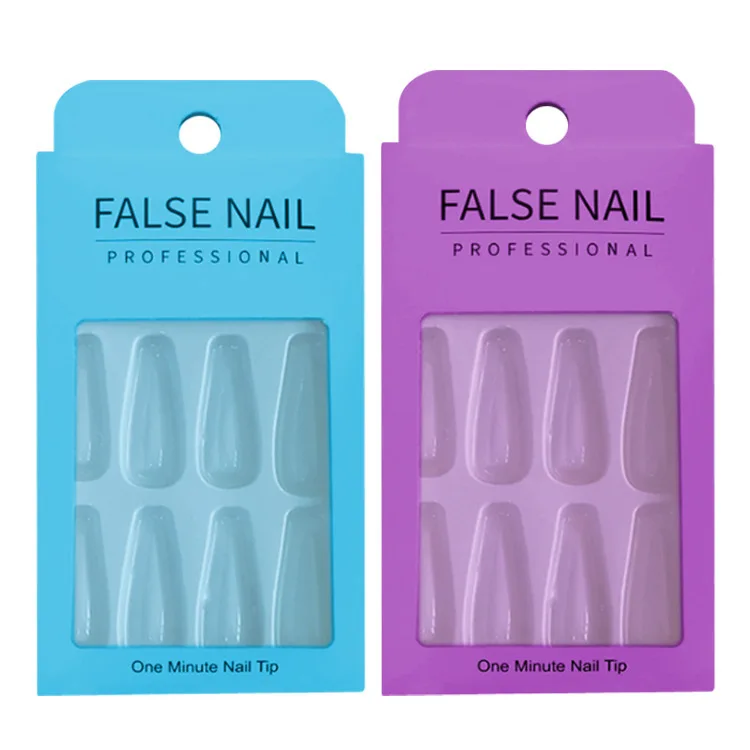 Wholesale Custom Empty Nail Care Box With EVA/Blister Insert False Press on Nails Packaging Boxes