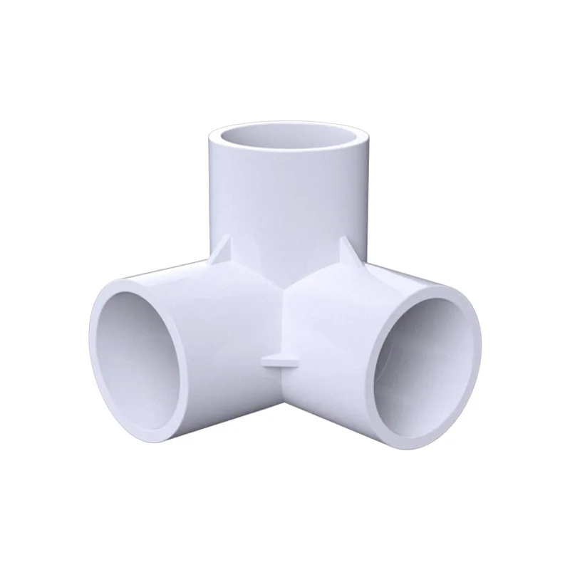 SCH40 PVC pipe fittings 3-way Tee Pvc Fittings  flange 1/2 3/4 1 Inch Grade Connector upvc pipe fittings manufacturers