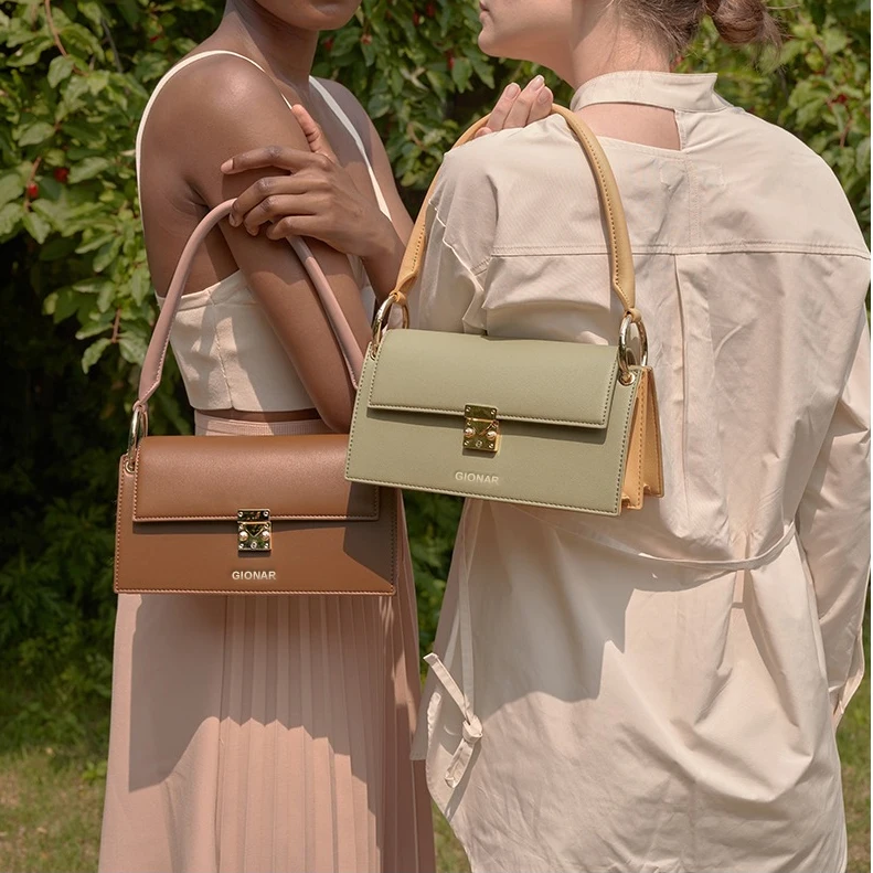 New Custom OEM Designer Leather Black Shoulder Bag for Women Luxury Girls Bag handbags Vintage in China