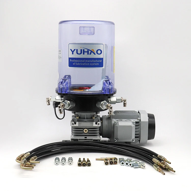 yuhao factory type 380v 6L outlet automatic grease pump lubricators self control automatic grease pump