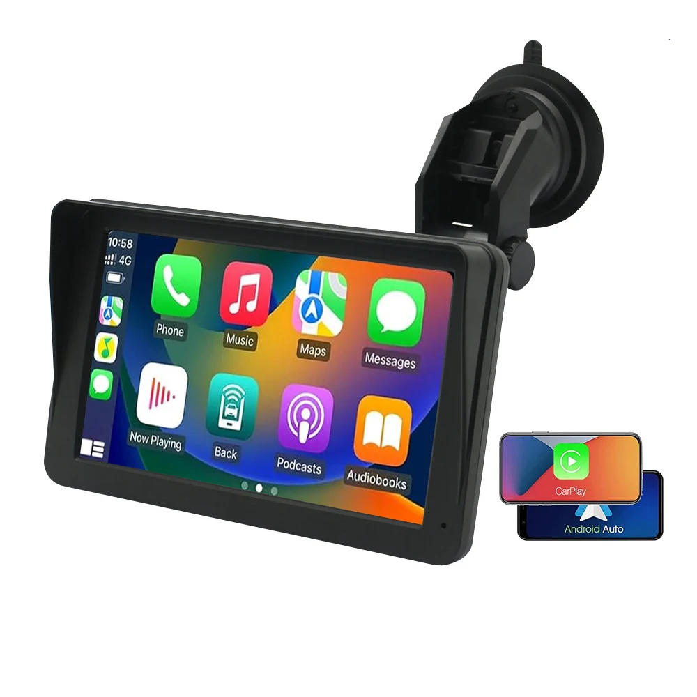 Universal 7 inch Car Radio Multimedia Video Player Wireless Carplay And Wireless Android Auto Touch Screen
