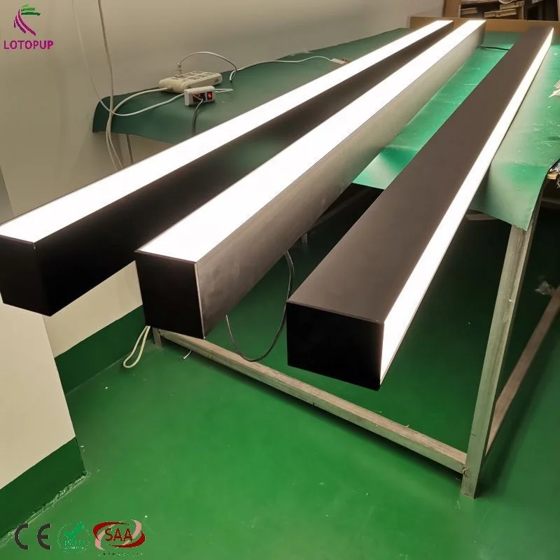 Suspended Light Linear Style Led Grow Light Linkable LED Office Shop Lamp Architecture Linear Light