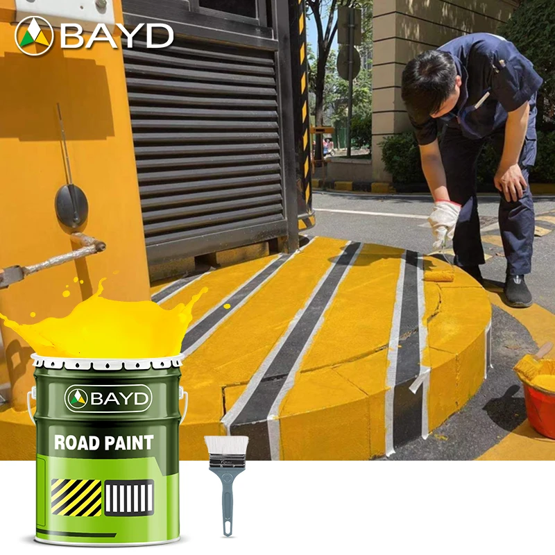 Free Sample White and Yellow Traffic Highway Road Line Marking Pavement Paints and Coatings