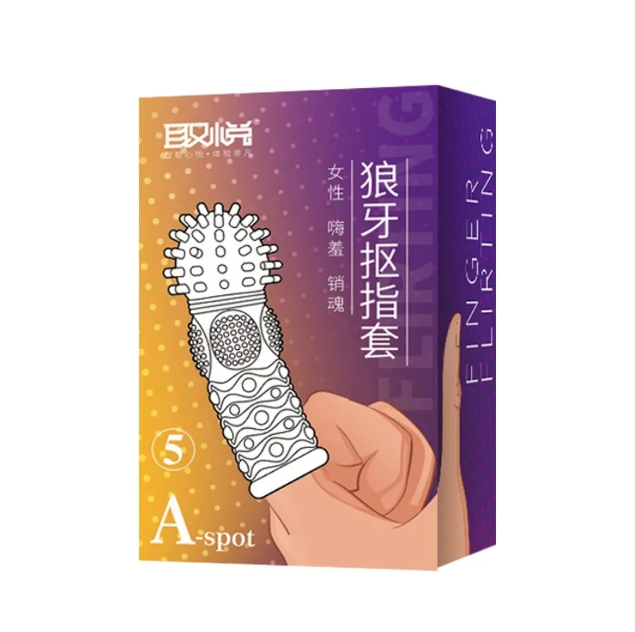 set finger Condoms Reusable Spiked Ring safe anal prostata product jump eggs G point Adult Sex toys for couple