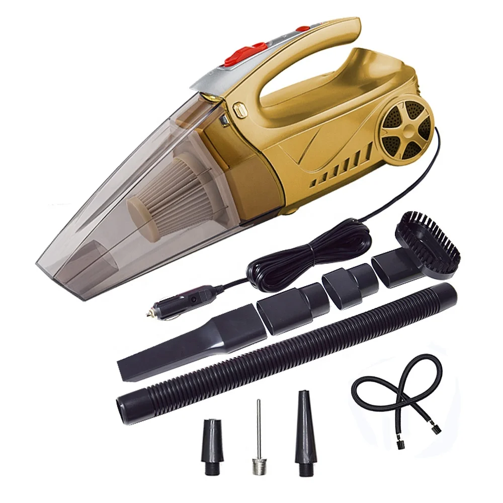 Car Vacuum Cleaner 4 in 1 Multifunctional High Power Tire inflator Handheld Lightweight Wet Dry Vacuum for Home Car Cleaning