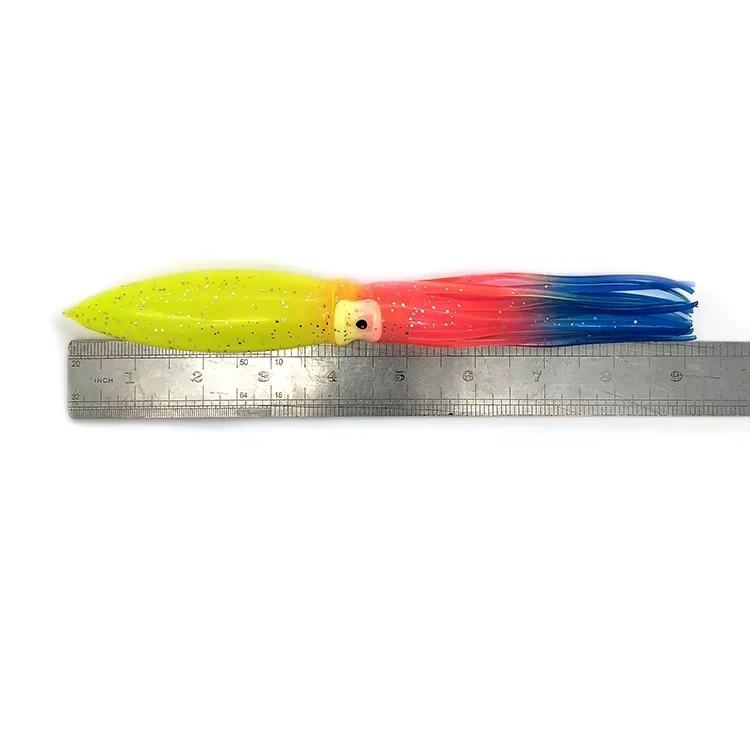 New custom cheap 9 inch soft bulb squid fishing lures trademill fishing bait fishing accessories in stock