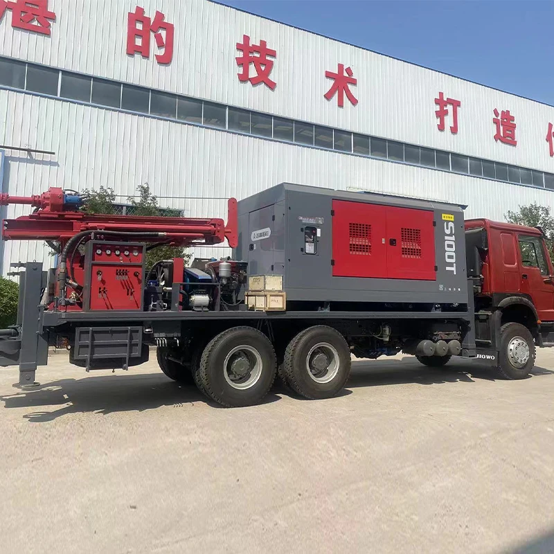 Made in China borehole water well pneumatic rock oil drilling rig machine 5000m 1500HP Skid-mounted truck mounted