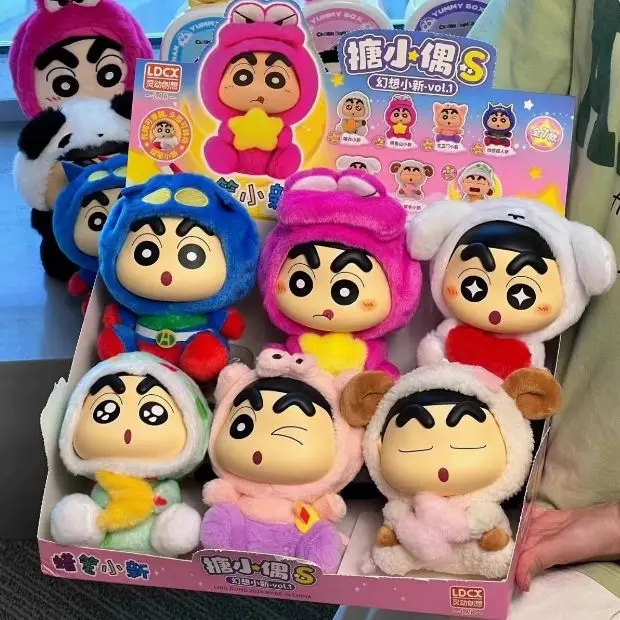 Z732 New arrival Dynamic Crayon Boy Fantasy Series Trendy Blind box Plush Toy Vinyl Handmade Doll Set Gift for children