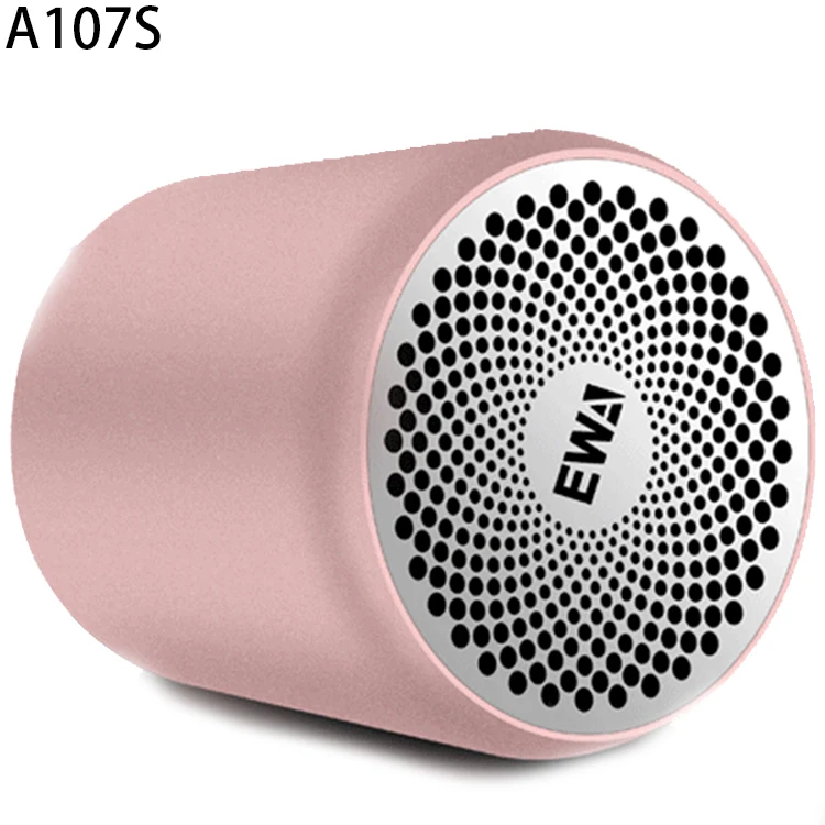 High Quality EWA A107 Pink Blue Tooth Speaker Super Bass Sound Waterproof Support BT USB TF AUX FM TWS Mini Speakers