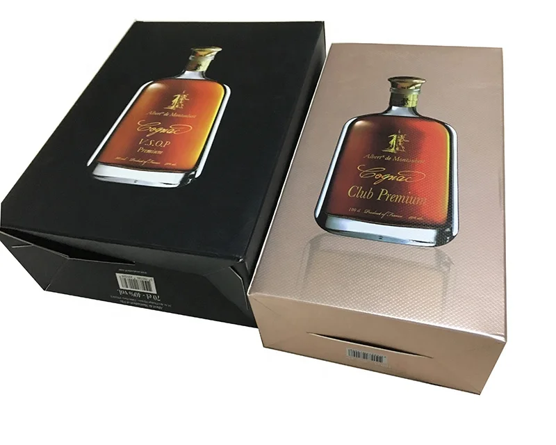 Custom print full embossed texture background wine boxes Customized paper wine boxes with paper compartment holder