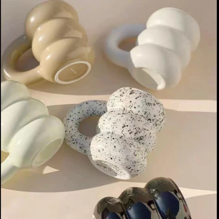 Nordic Ins Style Creative Tire Mug Coffee Ceramic Cute Coffee Mugs Wholesale Couple Simple Thick Handle Mugs