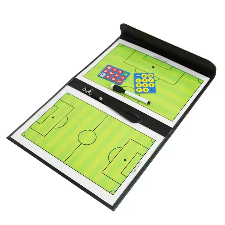 Soccer Tactical Aluminium Frames with Plastic Corners Coaches Magnetic Tactic Board with Hanging Clips