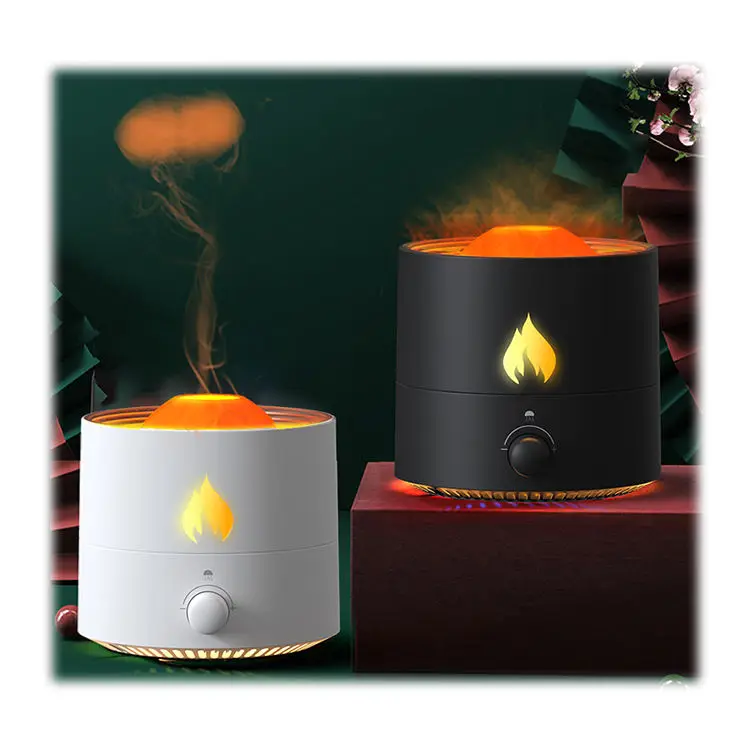 Jellyfish Cigarette Humidifier 320ml Flame And Jellyfish 2 Mist Mode Electric Aromatherapy Essential Oil Diffuser