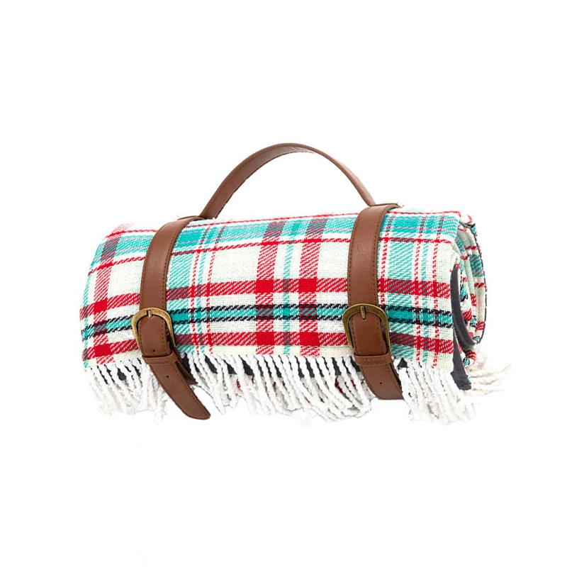 Tassels Portable Lightweight Waterproof Beach Mat for 4-7 Adults