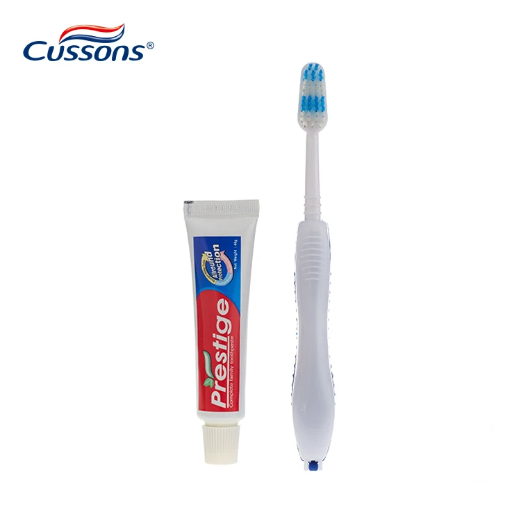 Лидер продаж наборы для путешествий зубная щетка с мягкой щетиной и зубной пастой внутри