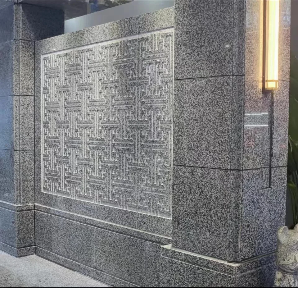 exterior interior wall stone decoration tiles flexible wall natural stone wall cladding tile black granite G654