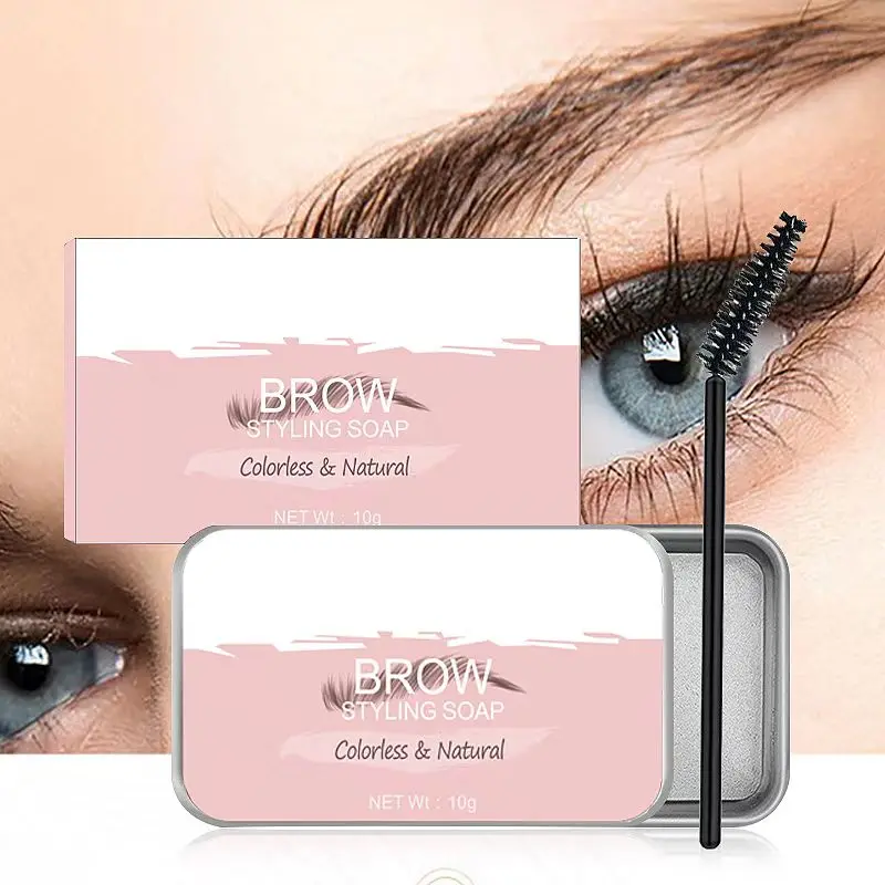 Wholesale Private Label Organic Brow Freeze Wax Eyebrow Soap  Styling Gel