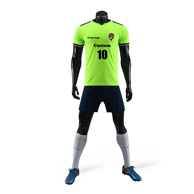 Wholesale Plus Large Size White Soccer Jersey Soccer Jersey Set with Good Quality