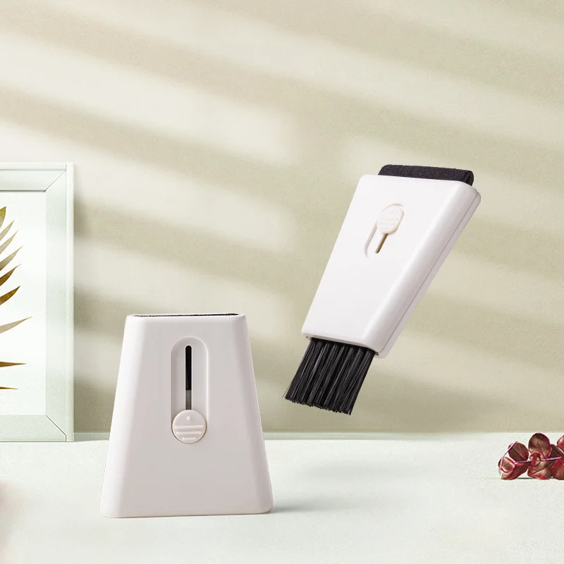 Factory direct sales double head retractable keyboard cleaning brush laptop dust brush desktop cleaning brush