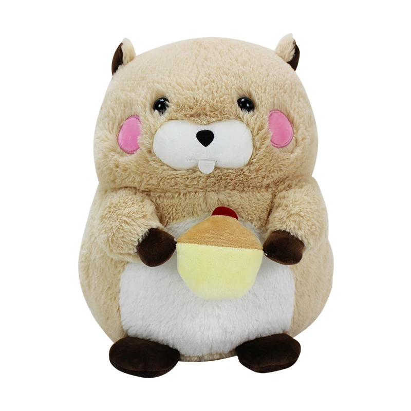 
Factory Direct Supplier New Design Cute Hamster Stuffed Plush Animal Toy Round fat soft cute small Hamster plush toy 
