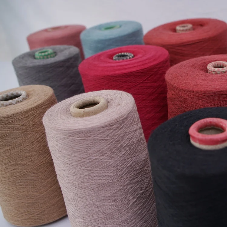 Factory wholesale 28NM Wool Silk Blended  Yarn