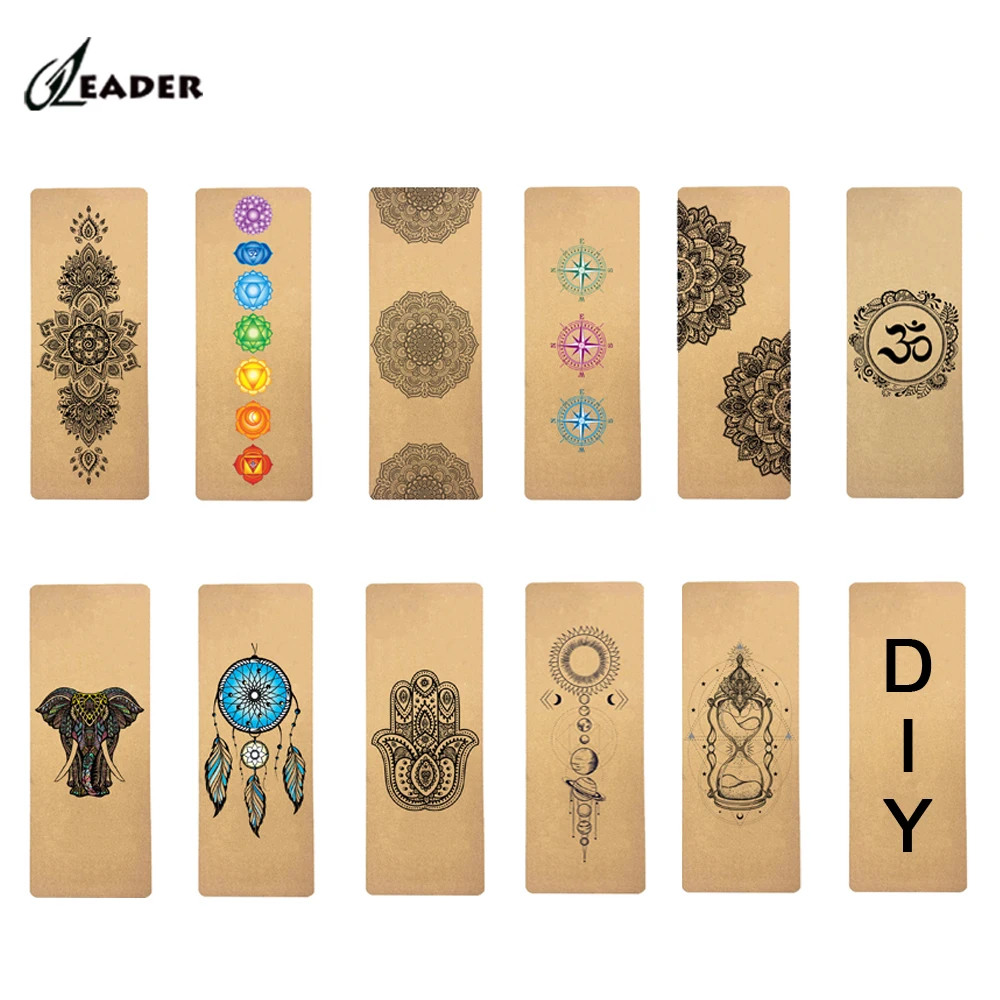 Фирменный биоразлагаемый пробковый резиновый рулон оптом Заземленный индивидуальный логотип коврик для йоги