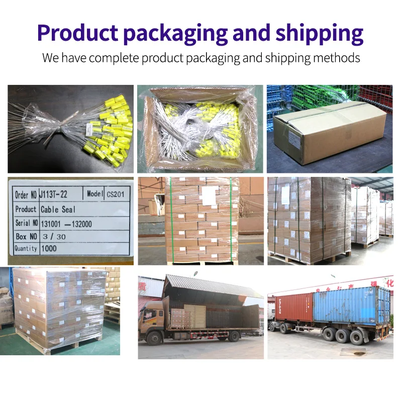 TXCS 201 Barcode container security aluminium cable seal with LOGO