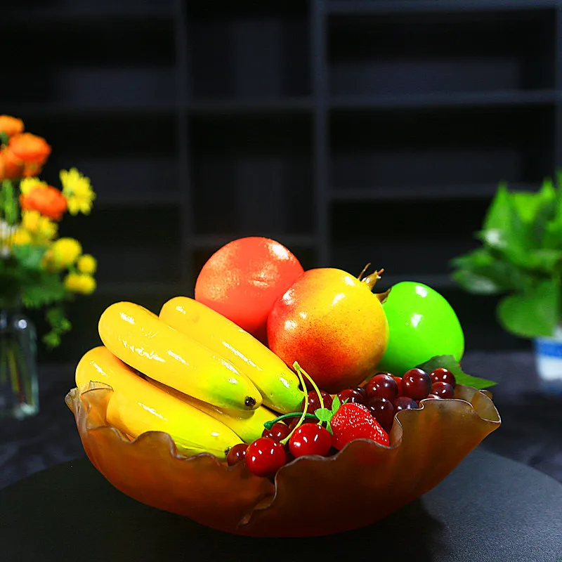 latest middle east high grade crystal poppy fruit bowl for home decoration, wedding, hotel or office funky fruit bowl crystal