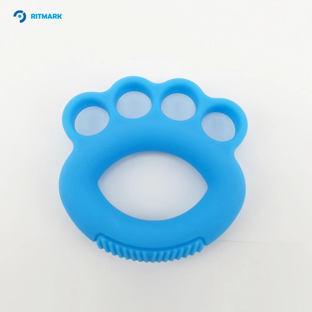 Eco-friendly Silicone 4 Finger Gripper Ring Hand Grip Strengthener Rehab Gear