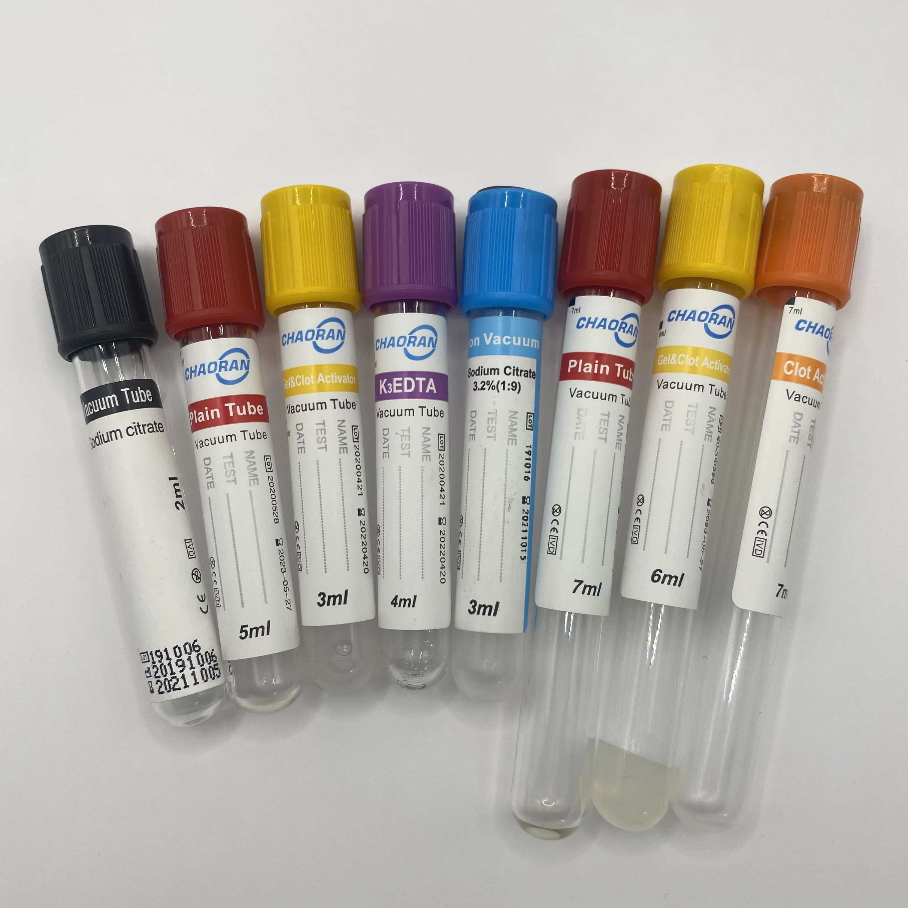 Medical Disposable Use Blood Collection Tube Blood Sample Tubes Manufacturers