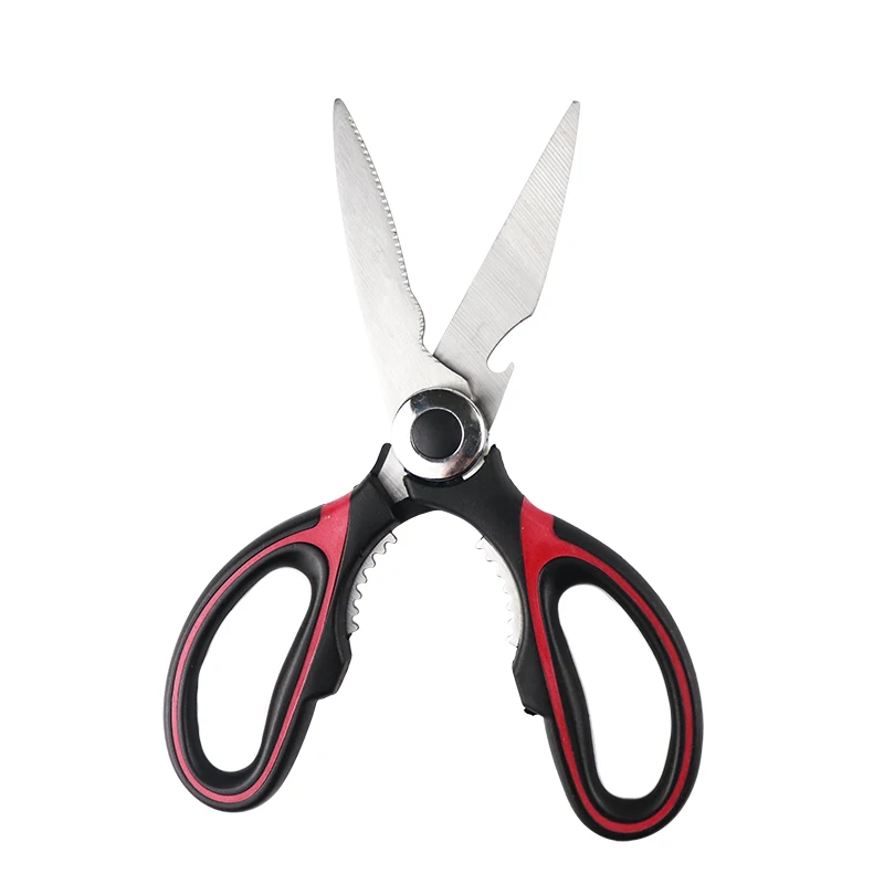 
wholesale kitchen poultry shears stainless steel scissors with Can opener 