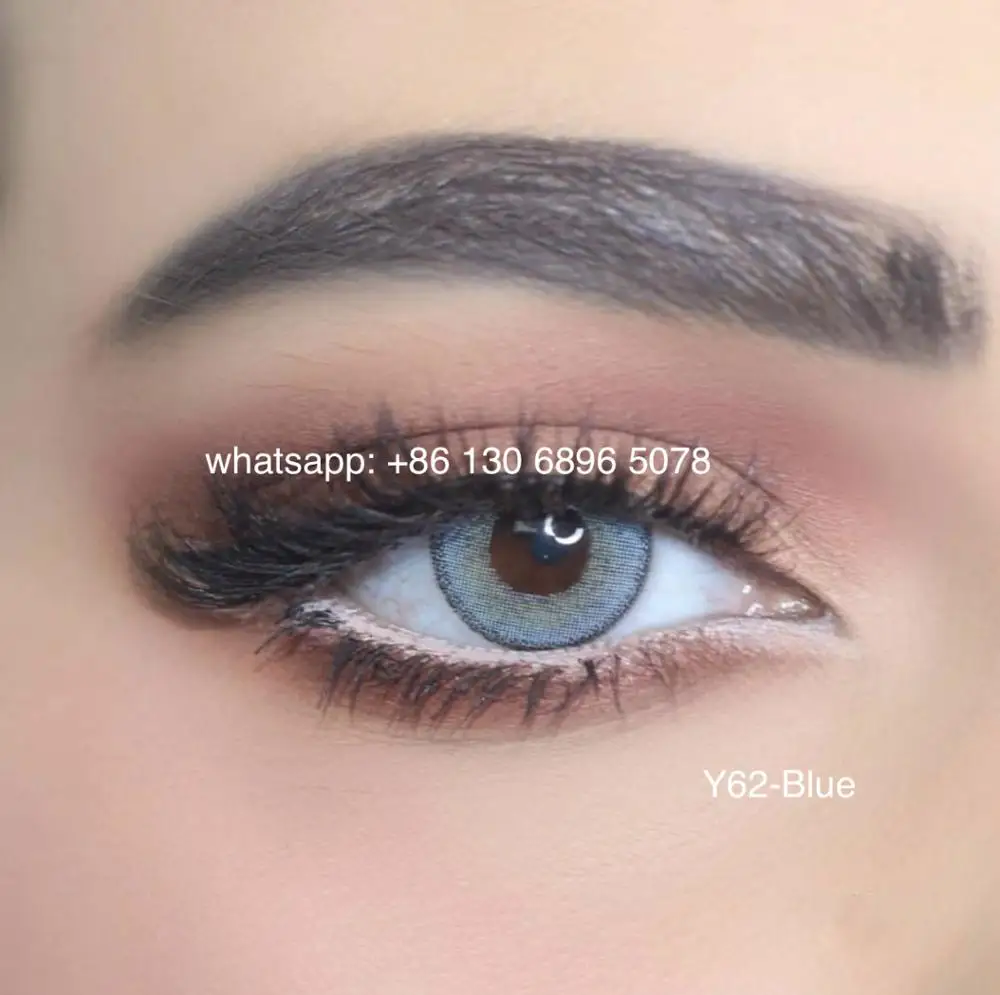Edge брендовые натуральные Зеленые Серые розовые коричневые синие Оптовые высококачественные лучшие круглые мягкие цветные контактные линзы с большими глазами 14,2 мм