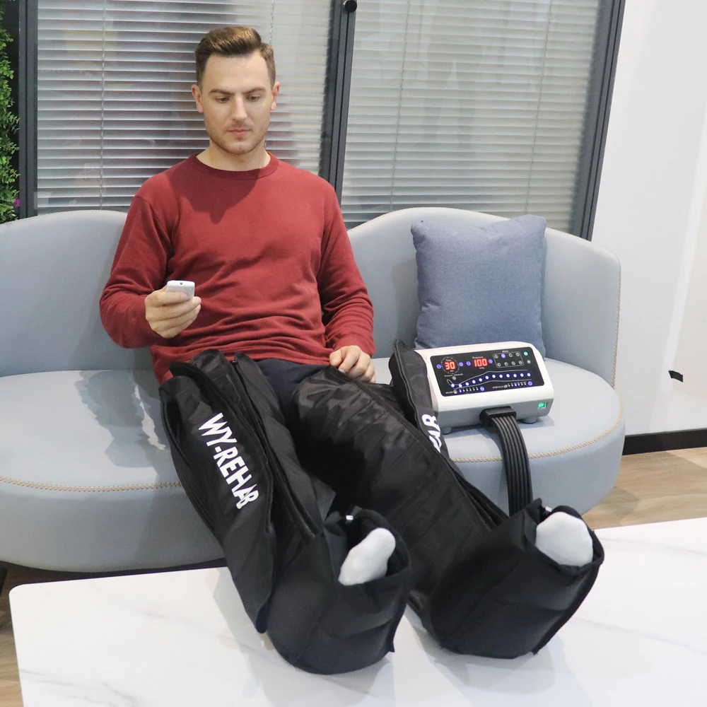 12 chamber leg compression machine lymphatic drainage machine air compression massager machine