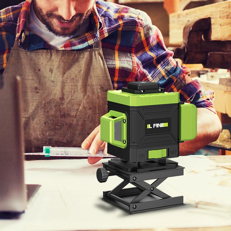 LLX Series 3D Automatic Rotary Laser Level for Floor 12 Lines Green Laser Level