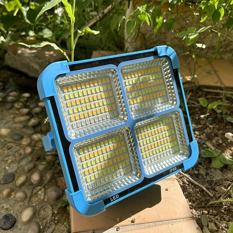New Portable Led camping light 50W Easy Battery Replacement Solar flood lights 3600MAH with Stepless Brightness IP66 Solar Light