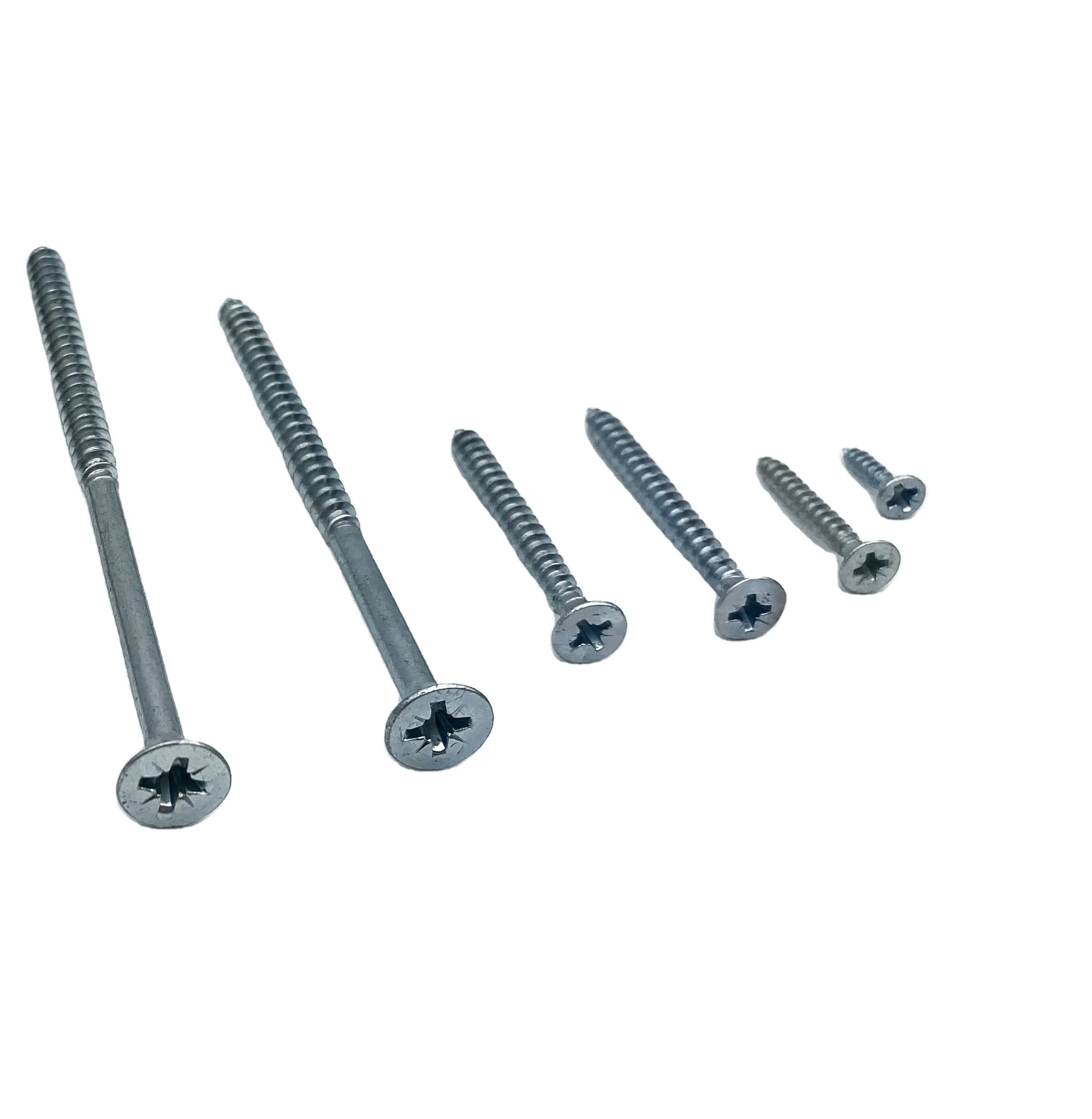 Chipboard screws zinc plated full/half  thread pozi drive CSK twinfast  screws MDF screw