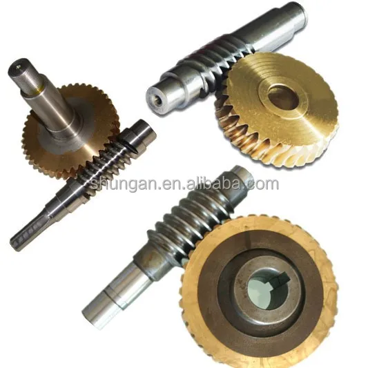Production of copper 45 steel stainless steel worm gear worm reducer double lead turbo worm