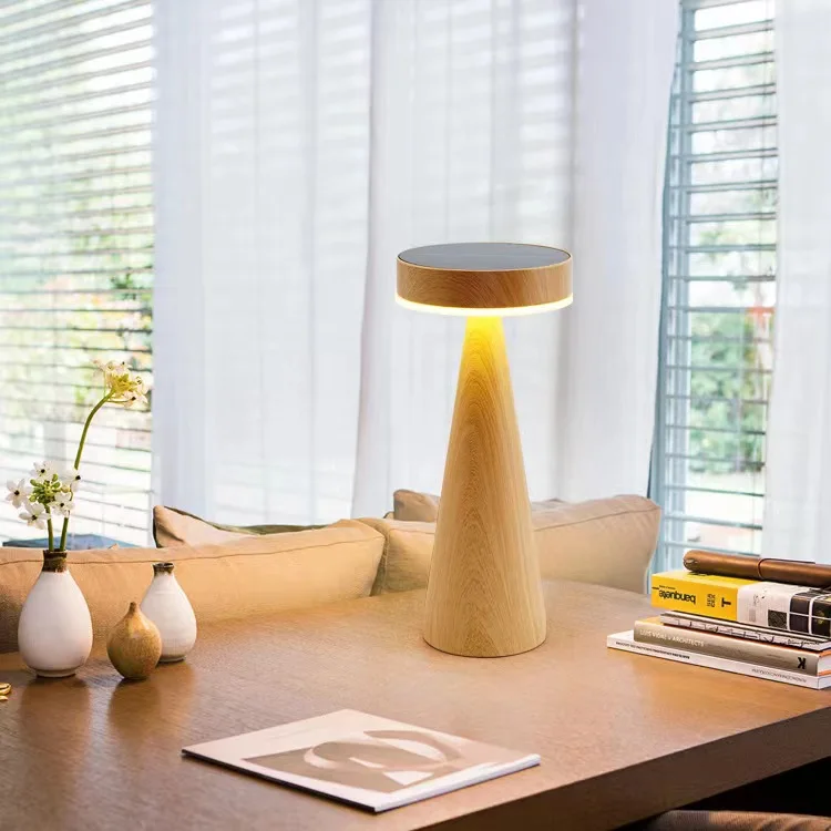 SFT Multi-functional Reverse Charge Table Lamp Burlywood Solar Rechargeable Desk lamp