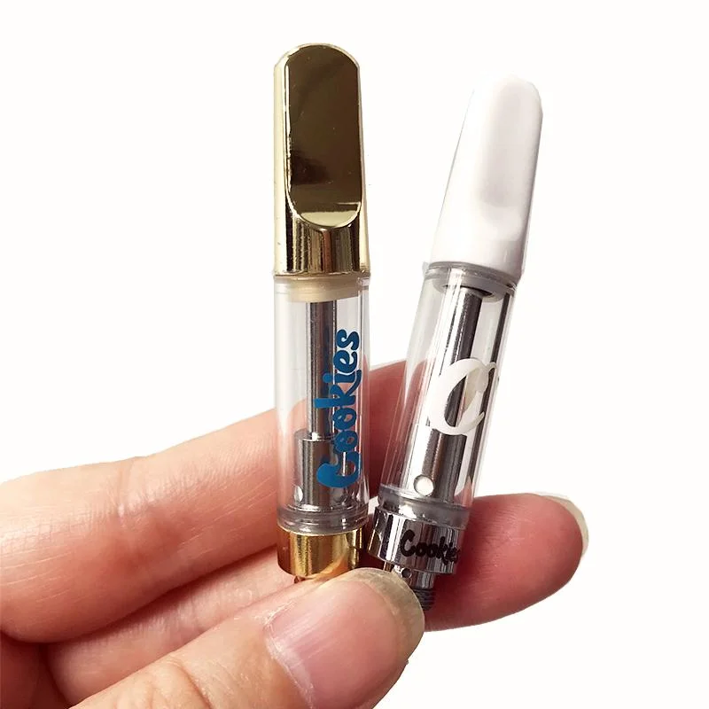  510 резьбы картридж печенье тележки vapes бак голограммных наклеек бумажная упаковка 0 5 мл 1 Vape ручка керамическая