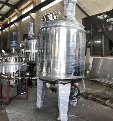 High pressure high temperature double jacketed stainless steel lab polymerization chemical reactor