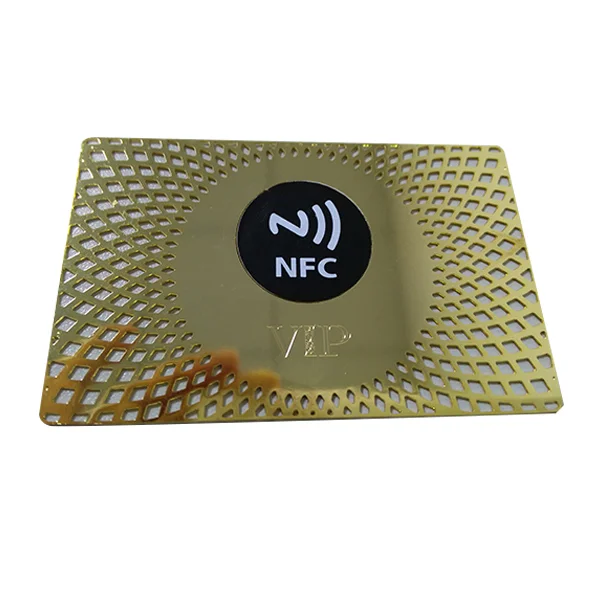  Настройка печати Новое поступление 13 56 МГц NFC Нержавеющая сталь металлических RFID Визитная карточка VIP карта