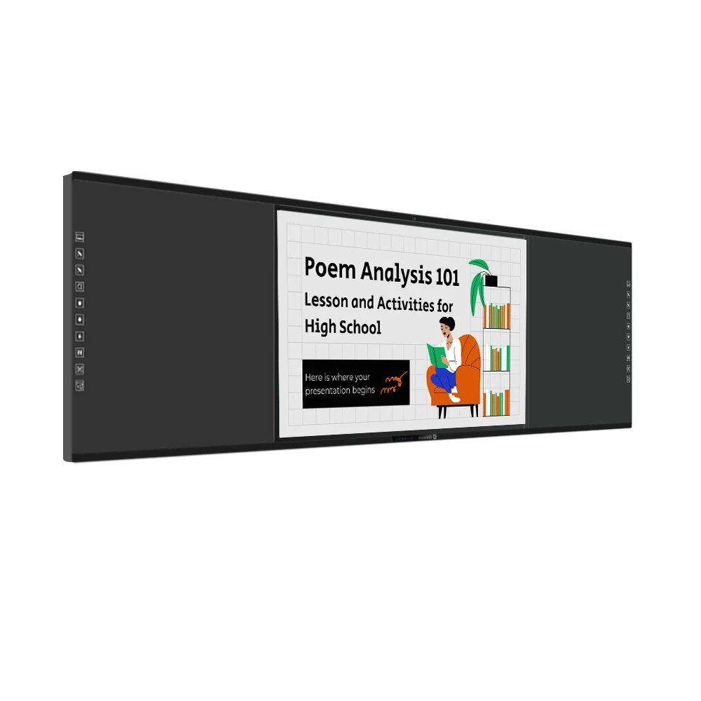 China Education Digital 185-Inch Interactive Flat Panel Touch Screen Tablet Whiteboard Smart Board for School
