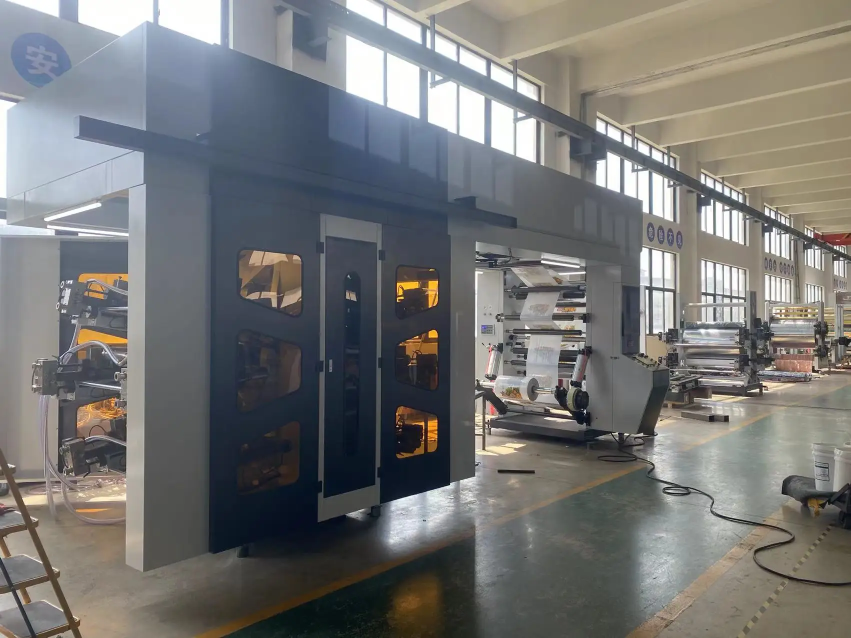 QIANGTUO high quality plastic bags Central drum CI type 6 color flexo printing machine/flexo printer