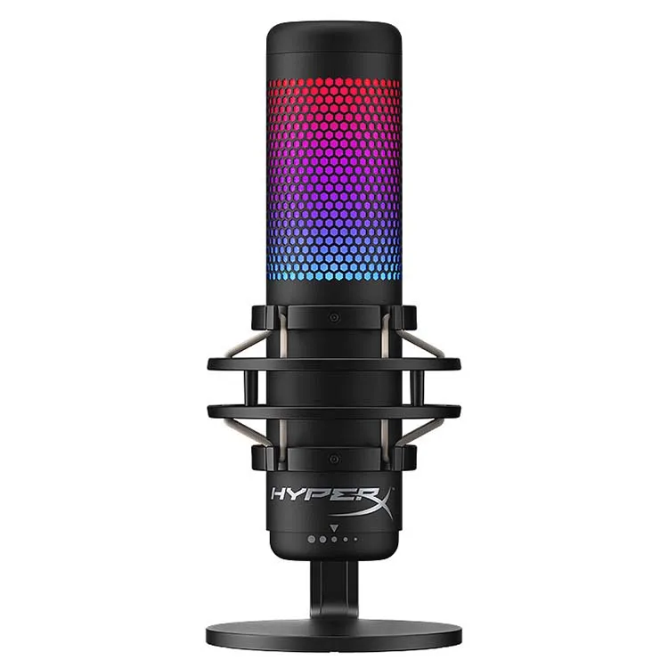 Kingston HyperX Quadcast s podcast usb studio microphones RGB gaming wireless microphone